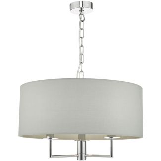 DAR JAM0339 JAM0339 3LT PENDANT POL CHR SHADELIER