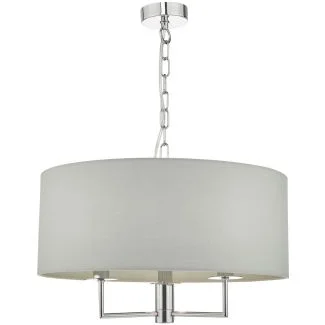 DAR JAM0339 JAM0339 3LT PENDANT POL CHR SHADELIER