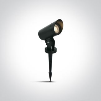 ONE LIGHT 67464G/B Doumena czarna lampa ogrodowa 10W MR16 GU10 IP65 kolec