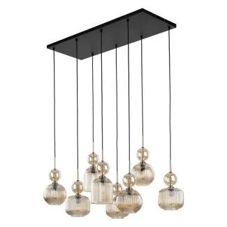 TK-LIGHTING 11045 SOPHIA COGNAC LAMPA WISZĄCA 8XE14