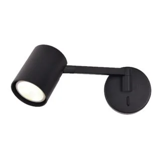 LIGHT PRESTIGE LP-731N/1WL BK Kinkiet z wysięgnikiem Snow NEW czarny 1xGU10