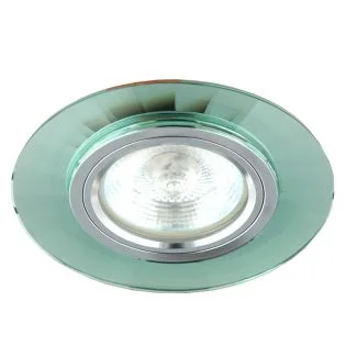CANDELLUX 2230422 SS-10 CH/GR MR16 CHROM OPR. STROP. STAŁA OKRĄGŁA SZKŁO ZIELONE