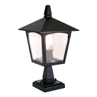 ELSTEAD YORK BL7 BLACK Pedestal Lantern