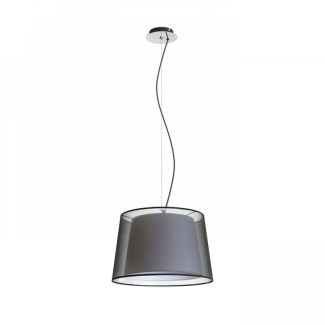 RENDL R12483 ESPLANADE wisząca czarna/biała chrom 230V E27 42W