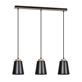 EMIBIG 442/3 BOLERO 3 BLACK LAMPA WISZĄCA