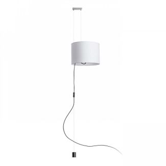 RENDL R11989 BROADWAY wisząca regulowana biała chrom 230V E27 42W