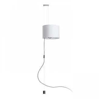 RENDL R11989 BROADWAY wisząca regulowana biała chrom 230V E27 42W