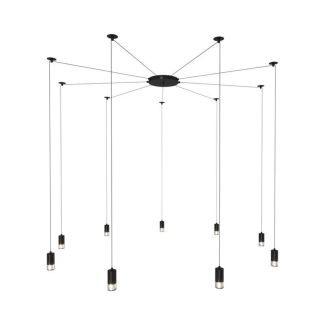 Step into Design XT005-9P Lampa wisząca LINEA-9 czarna