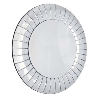 ARTEHOME AH15JZ0087 Lustro Corrao 80cm luksusowe okrągłe w dekoracyjnej lustrzanej wypukłej ramie