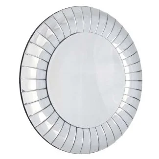 ARTEHOME AH15JZ0087 Lustro Corrao 80cm luksusowe okrągłe w dekoracyjnej lustrzanej wypukłej ramie