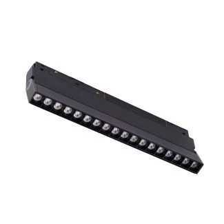 AZZARDO AZ6247 ALFA CYRUS TRACK MAGNETIC 2LINE 24W CCT SWITCH DIMM BK