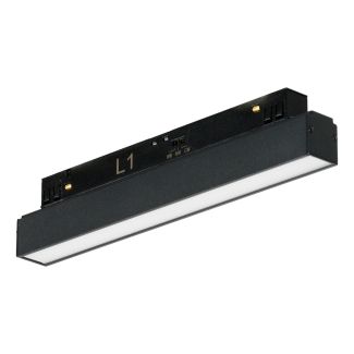 AZZARDO AZ6236 ALFA SAGA TRACK MAGNETIC 2LINE 12W CCT SWITCH DIM BK