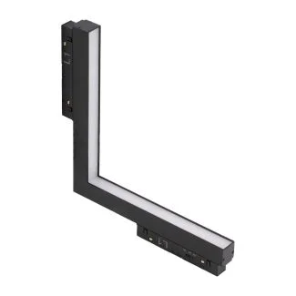 AZZARDO AZ6245 ALFA SAGA TRACK MAGNETIC 2LINE CORNER B 24W CCT SWITCH DIM BK