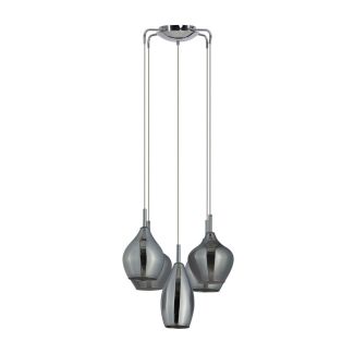 AZZARDO 2285-5P-CH / AZ0722 Amber milano (chrome) Lampa wisząca