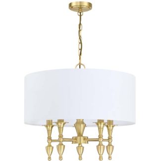 COSMOLIGHT Lampa wisząca AUSTIN P05197BR-WH