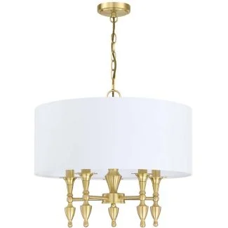 COSMOLIGHT Lampa wisząca AUSTIN P05197BR-WH