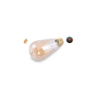 AZZARDO AZ3210 WIFI LED BULB 7W (FULL GLASS GOLD, EDISON) żarówka bursztynowy