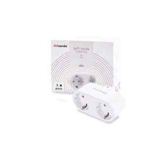 AZZARDO AZ3476 DOUBLE SMART WIFI INDOOR PLUG 16A wtyczka biały
