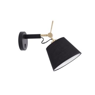 AZZARDO AZ4185 ZYTA WALL XS BK/GO ZFBK lampa ścienna czarny,złoty,czarny