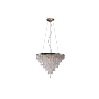 AZZARDO AZ4905 KALABRIA XL GO lampa wisząca / lampa sufitowa różowy,złoty,transparentny