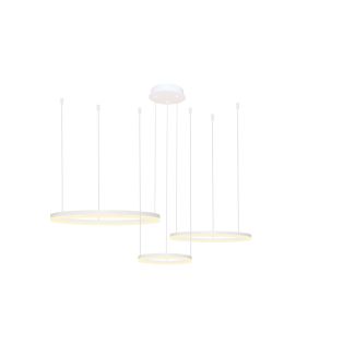 AZZARDO AZ4971 HALO PENDANT 80+60+40 CCT WH + pilot lampa wisząca biały