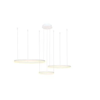 AZZARDO AZ4971 HALO PENDANT 80+60+40 CCT WH + pilot lampa wisząca biały