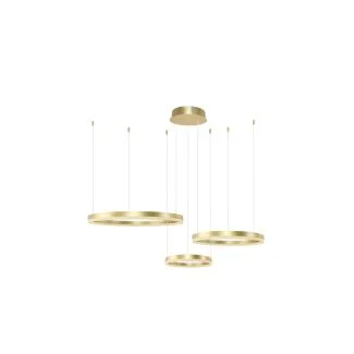 AZZARDO AZ4973 HALO PENDANT 80+60+40 CCT GO + pilot lampa wisząca złoty