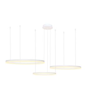 AZZARDO AZ4974 HALO PENDANT 100+80+60 CCT WH + pilot lampa wisząca biały