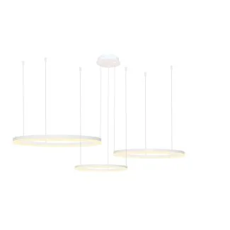 AZZARDO AZ4974 HALO PENDANT 100+80+60 CCT WH + pilot lampa wisząca biały