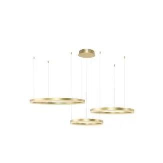 AZZARDO AZ4976 HALO PENDANT 100+80+60 CCT GO + pilot lampa wisząca złoty