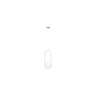 AZZARDO AZ4981 COCO 1 PENDANT lampa wisząca złoty,biały