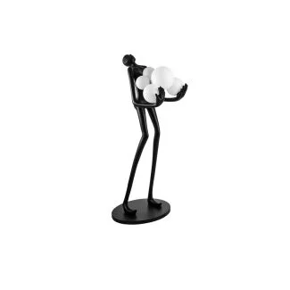 AZZARDO AZ4985 ATLAS B lampa podłogowa czarny,biały