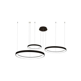 AZZARDO AZ5024 AGNES PENDANT 38+58+78 DIMM CCT włącznik BK lampa wisząca czarny,biały