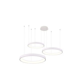 AZZARDO AZ5025 AGNES PENDANT 38+58+78 DIMM CCT włącznik WH lampa wisząca biały,biały