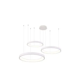 AZZARDO AZ5025 AGNES PENDANT 38+58+78 DIMM CCT włącznik WH lampa wisząca biały,biały
