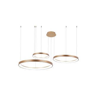AZZARDO AZ5026 AGNES PENDANT 38+58+78 DIMM CCT włącznik GO lampa wisząca złoty,biały