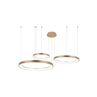 AZZARDO AZ5026 AGNES PENDANT 38+58+78 DIMM CCT włącznik GO lampa wisząca złoty,biały