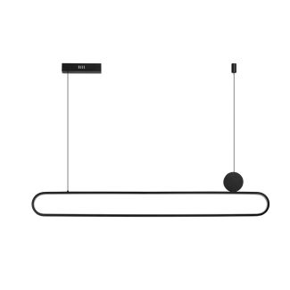 AZZARDO AZ5450 NICODEMO PENDANT CCT DIMM BK + pilot lampa wisząca czarny