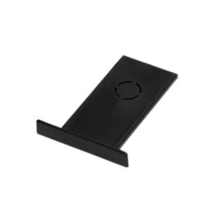 AZZARDO AZ5687 ALFA TRACK MAGNETIC EASYFIX STRAIGHT END CAP BK