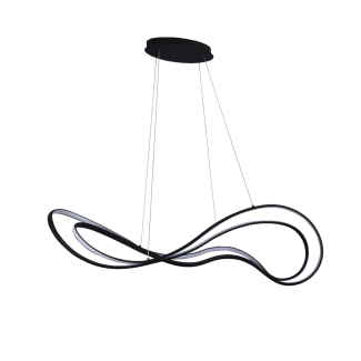 AZZARDO AZ5733 TWIST PENDANT 3-STEP DIMM BK