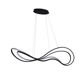 AZZARDO AZ5733 TWIST PENDANT 3-STEP DIMM BK