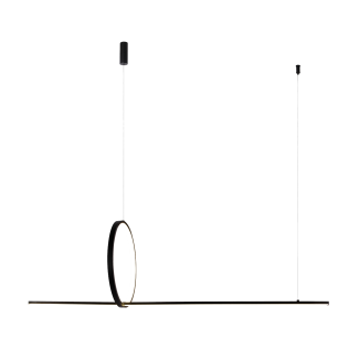 AZZARDO AZ5756 PELLE 3-STEP DIMM BK lampa wisząca