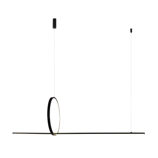 AZZARDO AZ5756 PELLE 3-STEP DIMM BK lampa wisząca