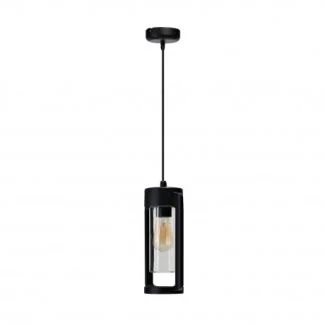 AZZARDO AZ6829 LANTERN PENDANT E27 IP54 BK