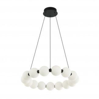 AZZARDO AZ6895 PERLA PENDANT 60 3-STEP DIMM BK