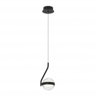 AZZARDO AZ7196 ASTRID 1 PENDANT BK