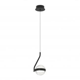 AZZARDO AZ7196 ASTRID 1 PENDANT BK