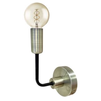 CANDELLUX 21-01313 SAGA LAMPA KINKIET PATYNA+MATOWY CZARNY 1X40W E14