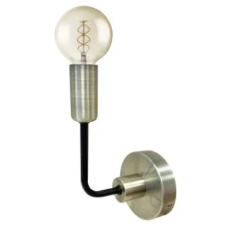 CANDELLUX 21-01313 SAGA LAMPA KINKIET PATYNA+MATOWY CZARNY 1X40W E14