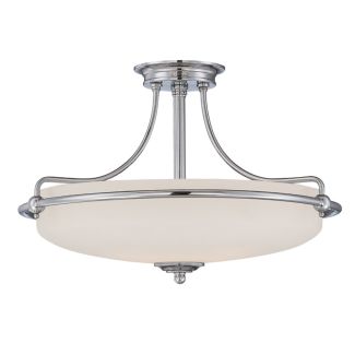ELSTEAD Griffin QZ-GRIFFIN-SFM-AN 4 Light Semi-Flush Light - Antique Nickel